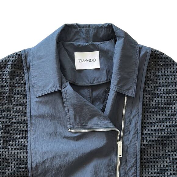 D'deMoo black light weight Midi mesh women’s jacket - Picture 2 of 6